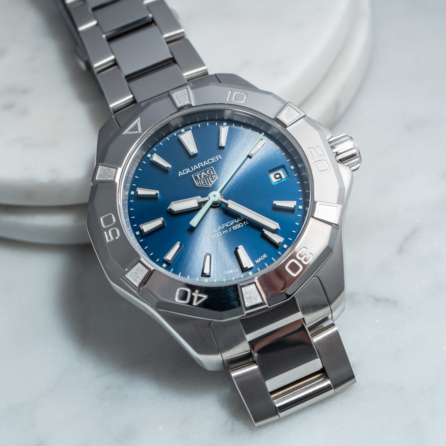 tag heuer aquaracer professional 200 solargraph blue